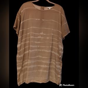 Pure Jill tissue tunic with dramatic scarf